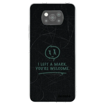 Picasee Μαύρη θήκη σιλικόνης για Xiaomi Poco X3 - LEFT A MARK