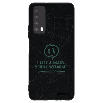 Picasee Μαύρη θήκη σιλικόνης για Huawei P Smart 2021 - LEFT A MARK