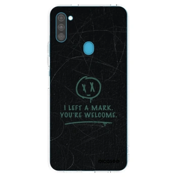 Picasee διαφανής θήκη σιλικόνης Samsung Galaxy M11 - LEFT A MARK