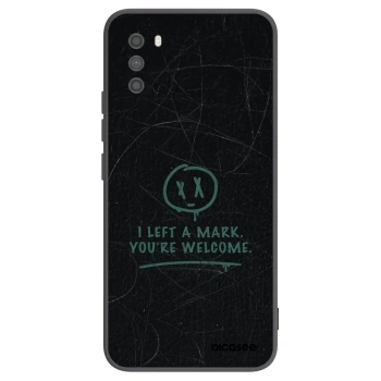 Picasee Μαύρη θήκη σιλικόνης για Xiaomi Poco M3 - LEFT A MARK