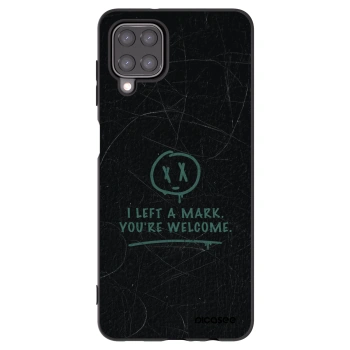Picasee Μαύρη θήκη σιλικόνης για Samsung Galaxy A12 A125F - LEFT A MARK