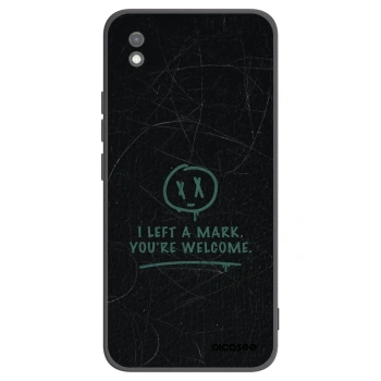 Picasee Μαύρη θήκη σιλικόνης για Xiaomi Redmi 9AT - LEFT A MARK