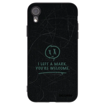 Picasee Μαύρη θήκη σιλικόνης για Apple iPhone XR - LEFT A MARK