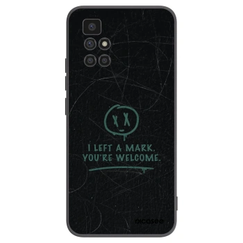 Picasee Μαύρη θήκη σιλικόνης για Xiaomi Redmi 10 - LEFT A MARK