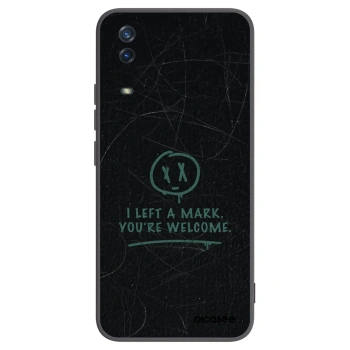 Picasee Μαύρη θήκη σιλικόνης για Vivo Y11s - LEFT A MARK