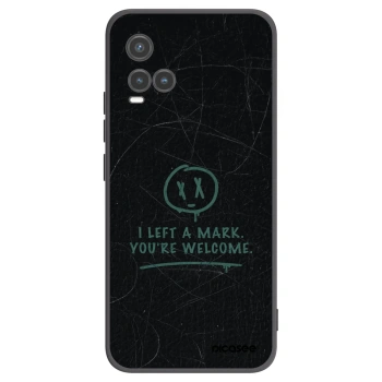 Picasee Μαύρη θήκη σιλικόνης για Vivo Y33s - LEFT A MARK