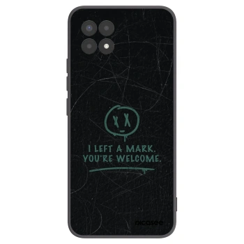 Picasee Μαύρη θήκη σιλικόνης για Realme 8i - LEFT A MARK