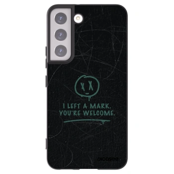 Picasee Μαύρη θήκη σιλικόνης για Samsung Galaxy S22 5G - LEFT A MARK
