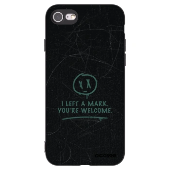 Picasee Μαύρη θήκη σιλικόνης για Apple iPhone SE 2022 - LEFT A MARK