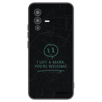 Picasee Μαύρη θήκη σιλικόνης για Vivo V23 5G - LEFT A MARK