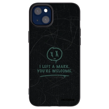 Picasee Μαύρη θήκη σιλικόνης για Apple iPhone 14 Plus - LEFT A MARK