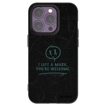 Picasee Μαύρη θήκη σιλικόνης για Apple iPhone 14 Pro - LEFT A MARK
