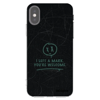 Picasee διαφανής θήκη σιλικόνης Apple iPhone X/XS - LEFT A MARK