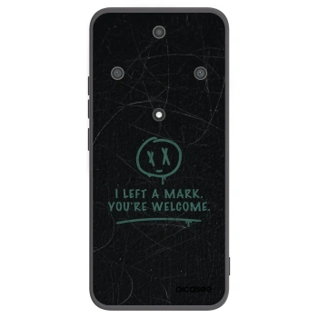 Picasee Μαύρη θήκη σιλικόνης για Honor Magic5 Lite 5G - LEFT A MARK