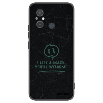 Picasee Μαύρη θήκη σιλικόνης για Xiaomi Redmi 12C - LEFT A MARK