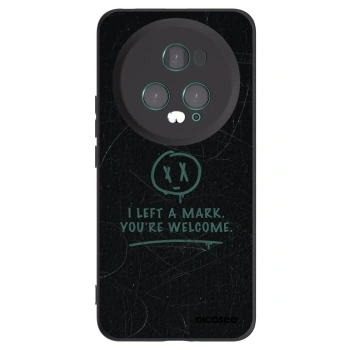 Picasee Μαύρη θήκη σιλικόνης για Honor Magic5 Pro - LEFT A MARK