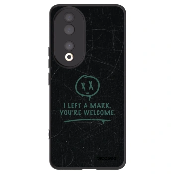 Picasee Μαύρη θήκη σιλικόνης για Honor 90 5G - LEFT A MARK
