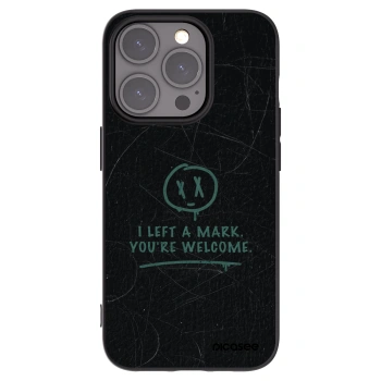 Picasee Μαύρη θήκη σιλικόνης για Apple iPhone 15 Pro - LEFT A MARK