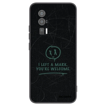 Picasee Μαύρη θήκη σιλικόνης για Xiaomi Poco F5 Pro 5G - LEFT A MARK
