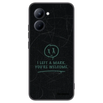 Picasee Μαύρη θήκη σιλικόνης για Realme C33 (2023) - LEFT A MARK