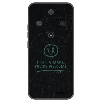 Picasee Μαύρη θήκη σιλικόνης για Honor Magic6 Lite 5G - LEFT A MARK