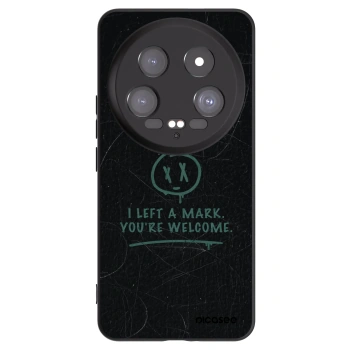 Picasee Μαύρη θήκη σιλικόνης για Xiaomi 14 Ultra - LEFT A MARK