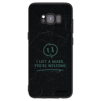 Picasee Μαύρη θήκη σιλικόνης για Samsung Galaxy S8 G950F - LEFT A MARK