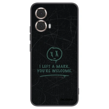 Picasee Μαύρη θήκη σιλικόνης για Motorola Moto G85 - LEFT A MARK