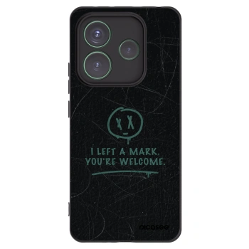 Picasee Μαύρη θήκη σιλικόνης για Xiaomi Redmi Note 14 5G - LEFT A MARK