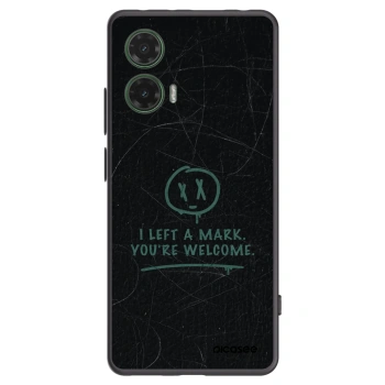 Picasee Μαύρη θήκη σιλικόνης για Motorola Moto G35 5G - LEFT A MARK