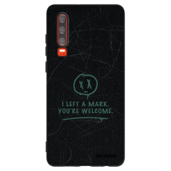 Picasee Μαύρη θήκη σιλικόνης για Huawei P30 - LEFT A MARK