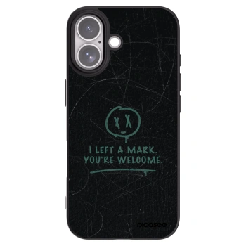 Picasee Μαύρη θήκη σιλικόνης για Apple iPhone 17 - LEFT A MARK