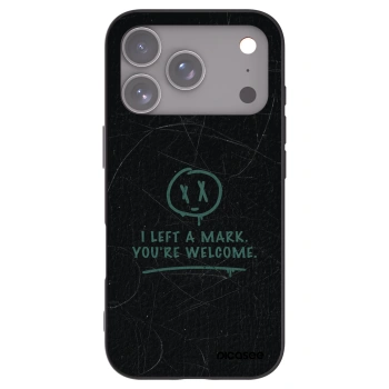 Picasee Μαύρη θήκη σιλικόνης για Apple iPhone 17 Pro - LEFT A MARK