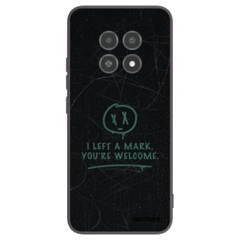 Picasee Μαύρη θήκη σιλικόνης για Realme 12X - LEFT A MARK