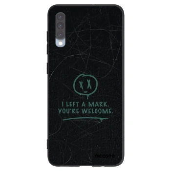 Picasee Μαύρη θήκη σιλικόνης για Samsung Galaxy A70 A705F - LEFT A MARK
