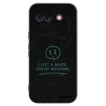 Picasee Μαύρη θήκη σιλικόνης για Google Pixel 10a - LEFT A MARK