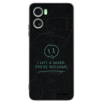 Picasee Μαύρη θήκη σιλικόνης για Motorola Moto G06 - LEFT A MARK