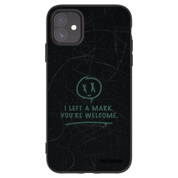 Picasee Μαύρη θήκη σιλικόνης για Apple iPhone 11 - LEFT A MARK