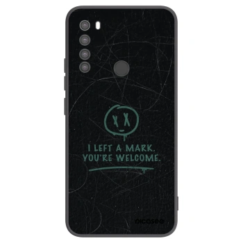 Picasee Μαύρη θήκη σιλικόνης για Xiaomi Redmi Note 8 - LEFT A MARK