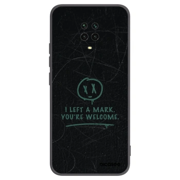 Picasee Μαύρη θήκη σιλικόνης για Xiaomi Redmi Note 9 Pro - LEFT A MARK