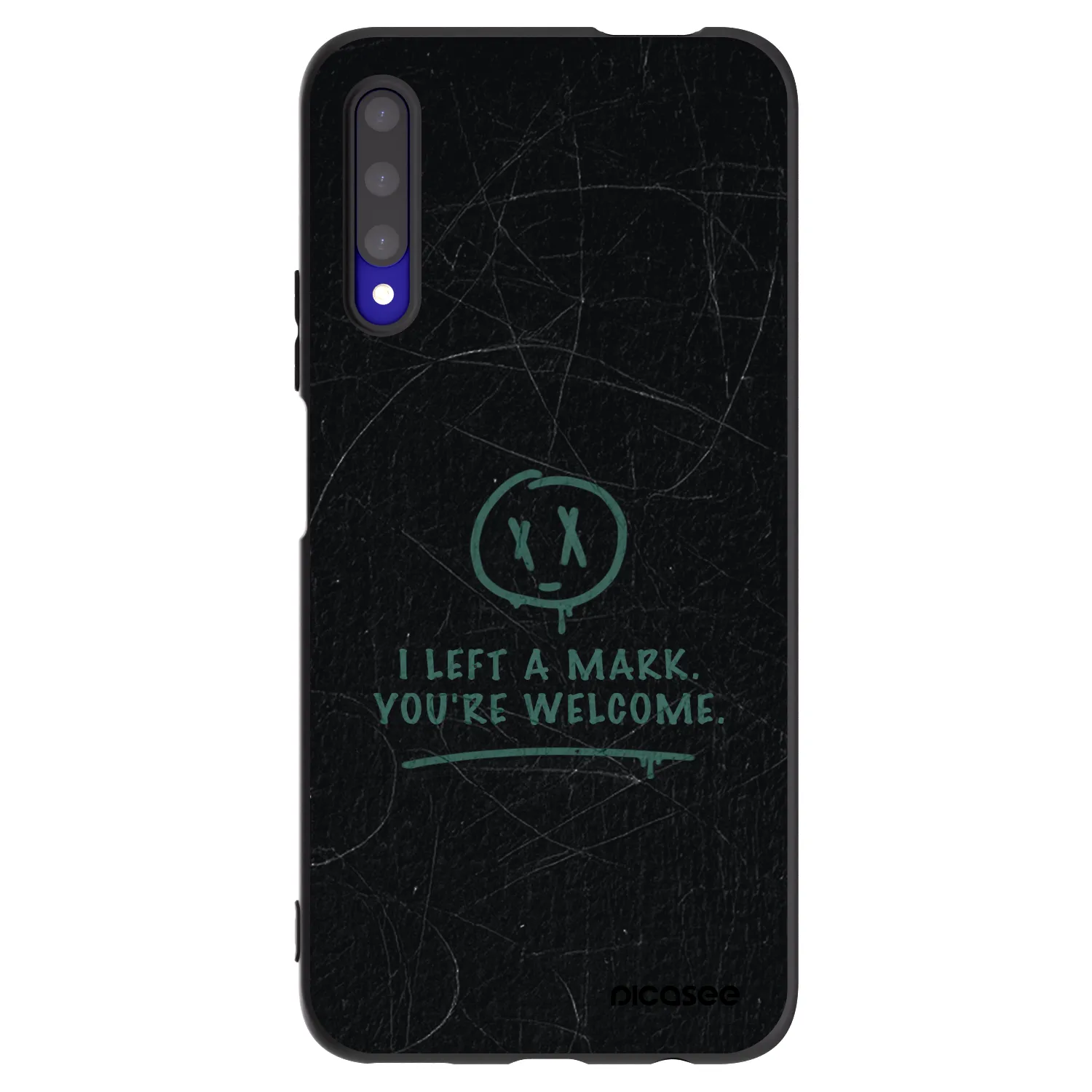 Picasee Μαύρη θήκη σιλικόνης για Honor 9X Pro - LEFT A MARK
