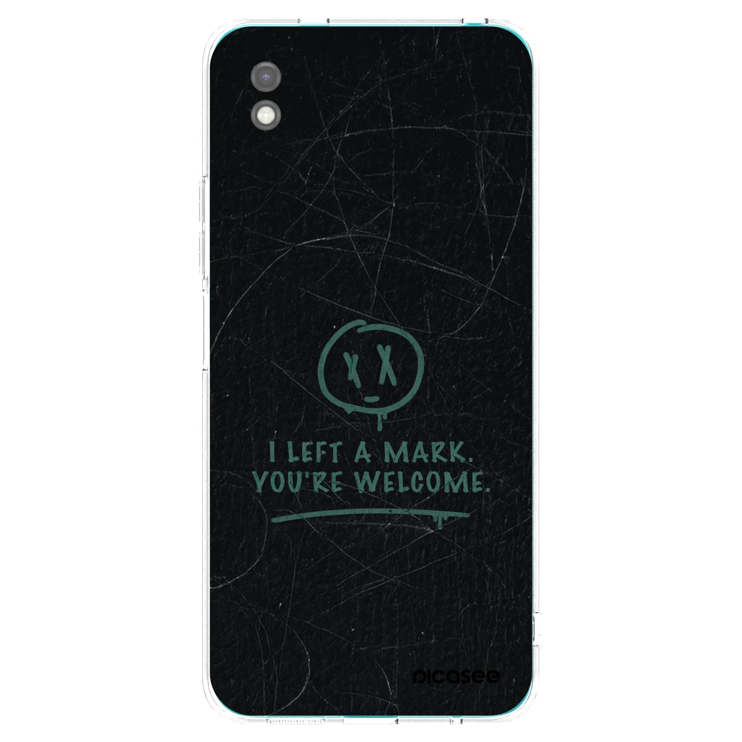 Picasee Μαύρη θήκη σιλικόνης για Xiaomi Redmi 9A - LEFT A MARK