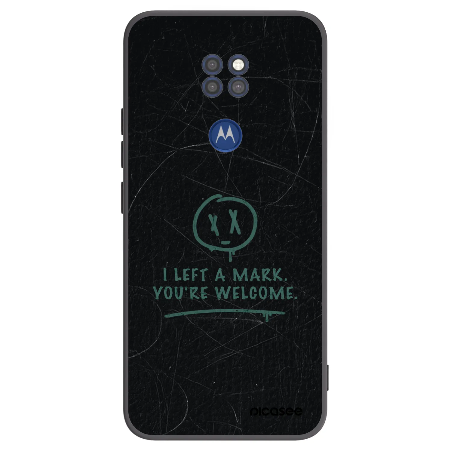 Picasee Μαύρη θήκη σιλικόνης για Motorola Moto G9 Play - LEFT A MARK