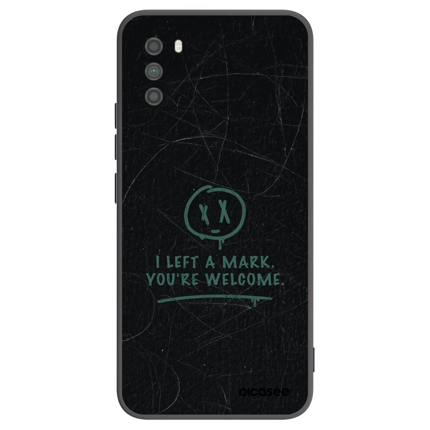 Picasee Μαύρη θήκη σιλικόνης για Xiaomi Poco M3 - LEFT A MARK