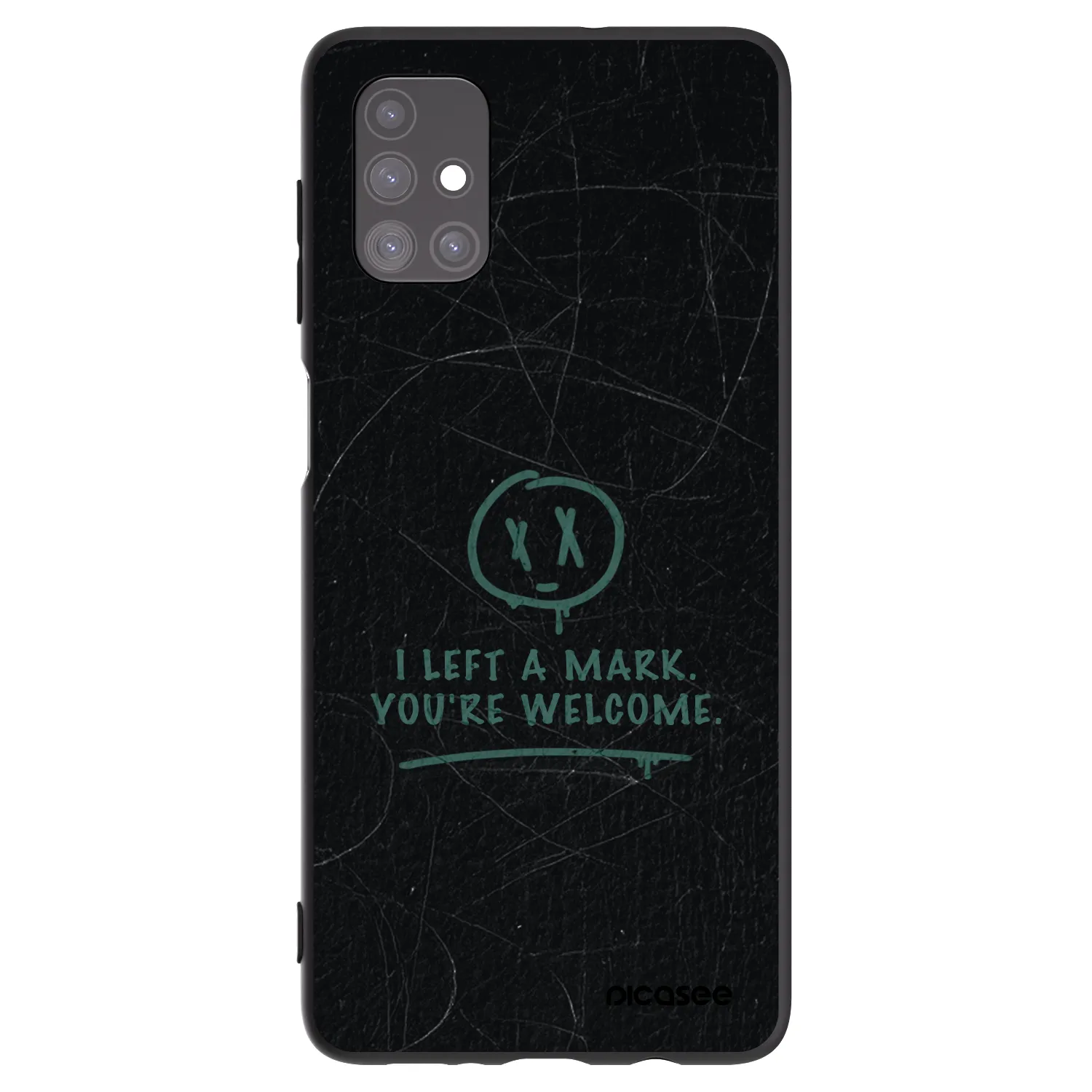 Picasee Μαύρη θήκη σιλικόνης για Samsung Galaxy M51 M515F - LEFT A MARK