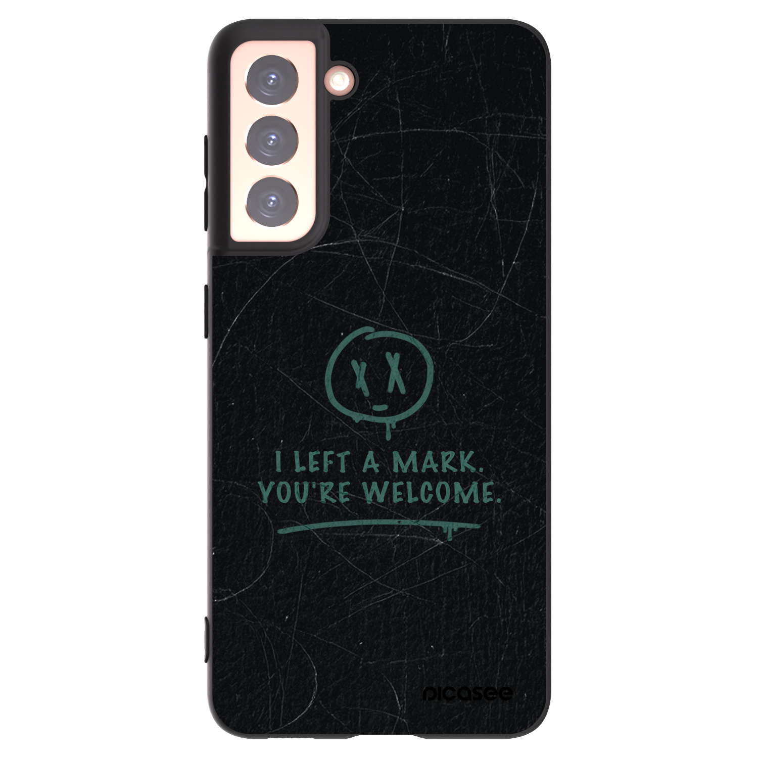 Picasee Μαύρη θήκη σιλικόνης για Samsung Galaxy S21 5G G991B - LEFT A MARK