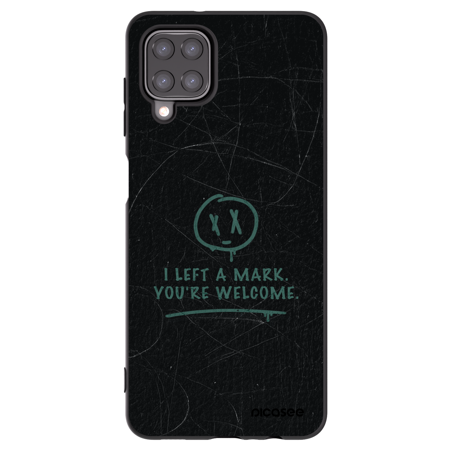 Picasee Μαύρη θήκη σιλικόνης για Samsung Galaxy A12 A125F - LEFT A MARK
