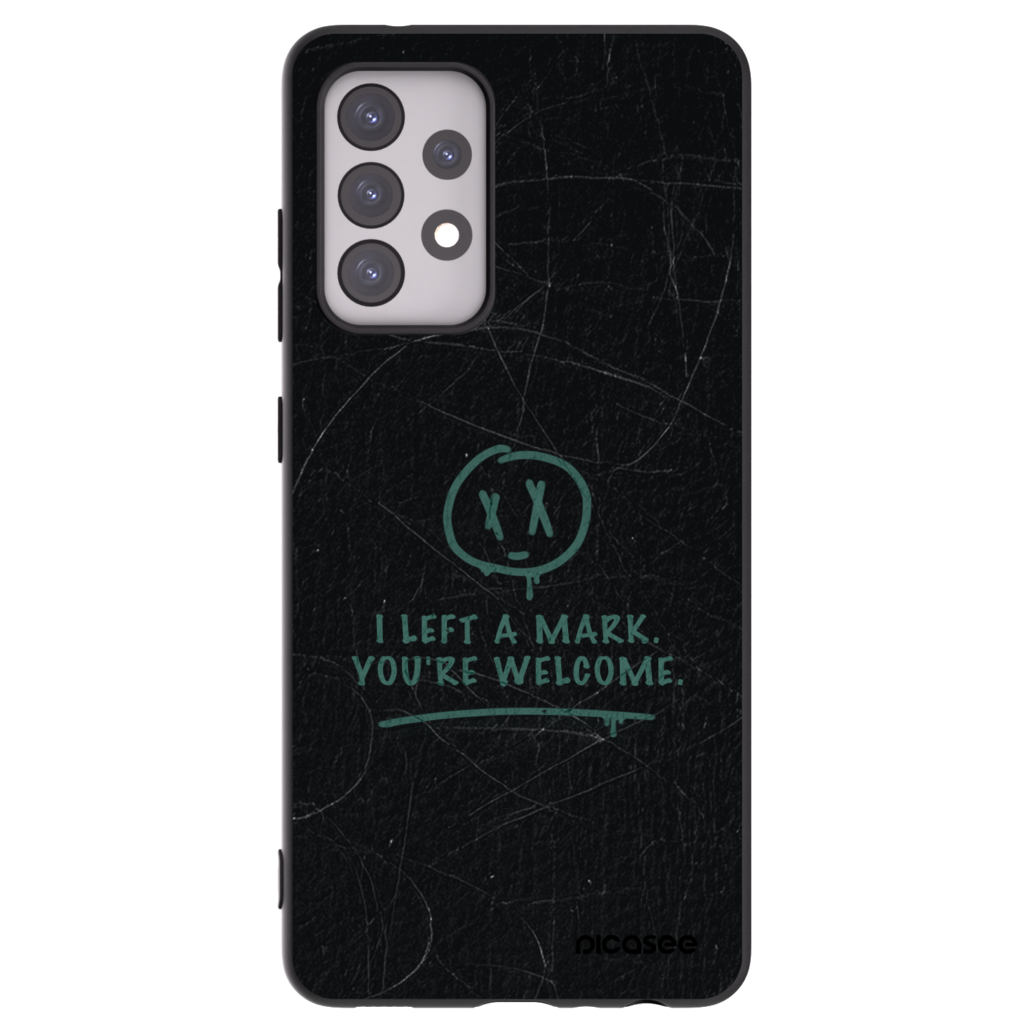 Picasee Μαύρη θήκη σιλικόνης για Samsung Galaxy A52 5G A525F - LEFT A MARK
