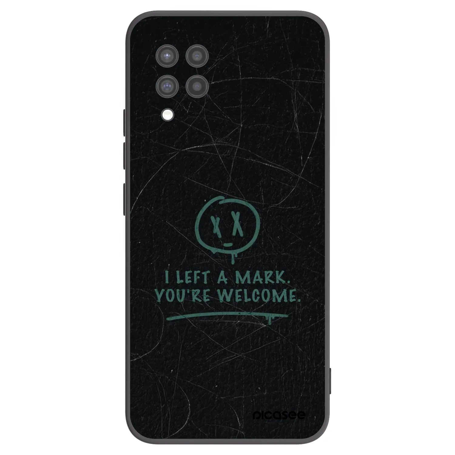 Picasee Μαύρη θήκη σιλικόνης για Samsung Galaxy A42 A426B - LEFT A MARK