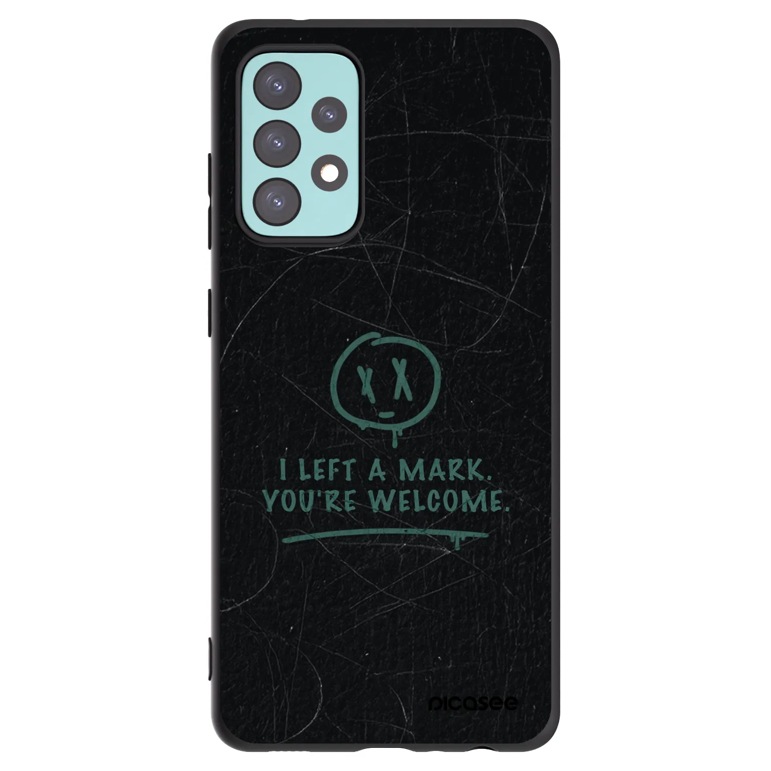 Picasee Μαύρη θήκη σιλικόνης για Samsung Galaxy A72 A725F - LEFT A MARK